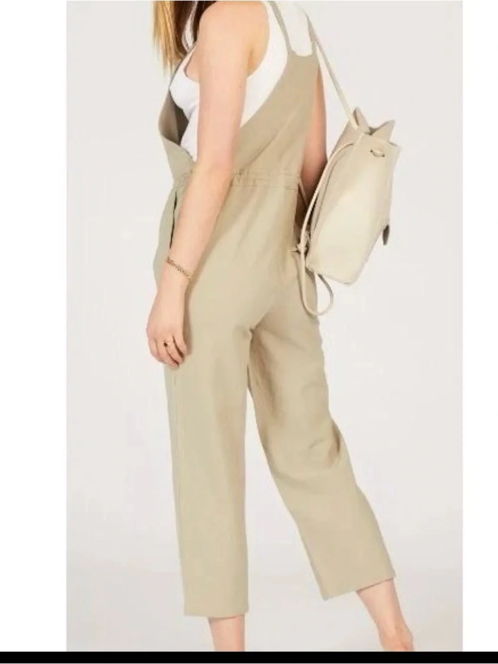 Rhythm Verona Jumpsuit Linen Blend Pockets Relaxed